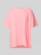 American Vintage T-Shirt mit Label-Stitching Modell 'PYMAZ' in Rosa, G...