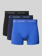 Calvin Klein Underwear Trunks mit Label-Bund im 3er-Pack in Blau, Größ...