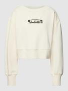 G-Star Raw Cropped Sweatshirt im Destroyed-Look in Offwhite, Größe L