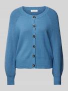 Christian Berg Woman Strickjacke mit Knopfleiste in Rauchblau Melange,...