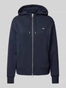 Gant Sweatjacke mit Kapuze in Marine, Größe L