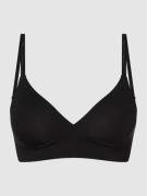 Sloggi Bralette aus Spitze - wattiert in Black, Größe S+