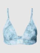 Calvin Klein Underwear Bikini-Oberteil mit Allover-Muster in Hellblau,...