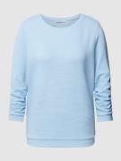 TOM TAILOR DENIM Sweatshirt mit 3/4-Arm in Hellblau, Größe S