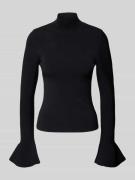 Ted Baker Strickpullover mit geripptem Stehkragen Modell 'LAYNHA' in B...