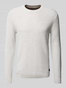 Tom Tailor Regular Fit Strickpullover aus reiner Baumwolle mit Struktu...