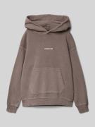 Jack & Jones Hoodie mit Label-Print Modell 'KINETIC' in Graphit, Größe...