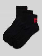 HUGO Socken mit Label-Print im 3er-Pack in Black, Größe 39-42