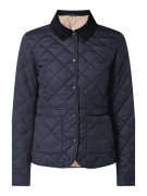 Barbour Steppjacke mit Cordkragen - wattiert in Marine, Größe 42