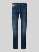 Calvin Klein Jeans Slim Tapered Fit Jeans im 5-Pocket-Design in Jeansb...