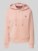 Guess Activewear Sweatjacke mit Label-Detail Modell 'OLYMPE' in Rosa, ...