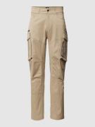 MCNEAL Loose Fit Cargohose in unifarbenem Design in Beige Melange, Grö...