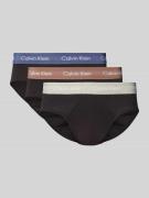 Calvin Klein Underwear Slip mit Label-Bund im 3er-Pack in Black, Größe...