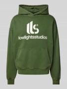 Low Lights Studios Oversized Hoodie mit Kapuze in Hellgruen, Größe L