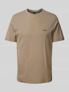 BOSS Green T-Shirt mit Label-Stitching Modell 'Taddy' in Beige, Größe ...