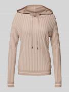 LIU JO SPORT Hoodie mit Kapuze in Taupe, Größe L