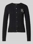 Lauren Ralph Lauren Strickcardigan mit Zopfmuster Modell 'RALHAN' in B...