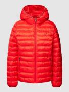 Tommy Hilfiger Steppjacke mit Kapuze in Rot, Größe S