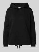 Street One Hoodie mit Kapuze in BLACK, Größe 34