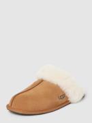 UGG Hausschuhe aus Leder mit Label-Prägung Modell 'SCUFFETTE' in Camel...