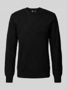 G-Star Raw Strickpullover aus Viskose mit Strukturmuster in Black, Grö...