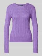 POLO RALPH LAUREN Strickpullover mit Logo-Stitching Modell 'JULIANNA' ...