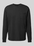 Levi's® Longsleeve mit Label-Stitching in Black, Größe L