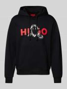 HUGO Hoodie mit Kapuze Modell 'Dueleyo' in Black, Größe L