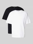 Jack & Jones T-Shirt mit Rundhalsausschnitt Modell 'BRADLEY' im 2er-Pa...