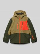 Killtec Funktionsjacke mit Label-Print in Oliv, Größe 176