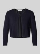 Jake*s Cocktail Bolero mit 3/4-Ärmel in Marine Melange, Größe 38