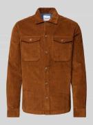 Jack & Jones Regular Fit Cordhemd mit Brustpattentaschen Modell 'EDDIE...