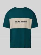 Jack & Jones T-Shirt mit Label-Print Modell 'LEGACY' in Petrol, Größe ...