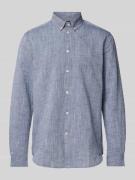 Knowledge Cotton Apparel Regular Fit Freizeithemd mit Button-Down-Krag...