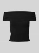 Only Figurbetontes Off Shoulder Shirt in unifarbenem Design Modell 'LI...