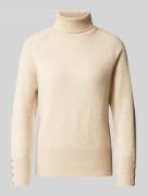 Betty Barclay Strickpullover mit Rollkragen in Beige, Größe 40