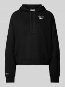 Lacoste Sport Hoodie mit Label-Patch in Black, Größe 36