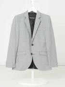 G.O.L. Slim Fit 2-Knopf-Sakko mit Viskose-Anteil in Silber Melange, Gr...