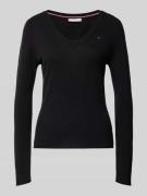 Tommy Hilfiger Pullover mit abgerundetem V-Ausschnitt Modell 'SOFT WOO...