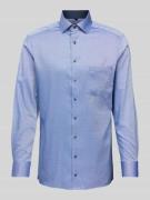 OLYMP Modern Fit Businesshemd mit Kentkragen in Marine, Größe 44