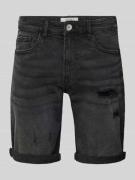 Redefined Rebel Regular Fit Jeansshorts im Destroyed-Look Modell 'PORT...