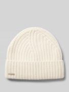 Seeberger Beanie aus reinem Kaschmir in Offwhite, Größe 1
