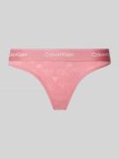 Calvin Klein Underwear String mit elastischem Logo-Bund in Rosa, Größe...