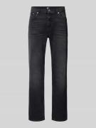 Tommy Jeans Regular Straight Fit Jeans Modell 'RYAN' in Black, Größe 3...