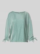 Tom Tailor Denim Loose Fit 7/8-Arm Shirt mit Streifenmuster in Mint, G...