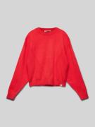 Garcia Strickpullover mit überschnittenen Schultern in Rot, Größe 164