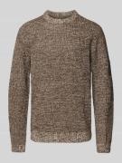 Jack & Jones Strickpullover mit Rundhalsausschnitt Modell 'LIAM' in Be...