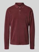 Marc O'Polo Regular Fit Poloshirt mit Label-Stitching in Bordeaux, Grö...