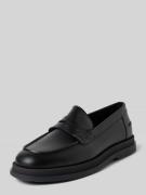 HUGO Penny-Loafer aus Leder mit Label-Details Modell 'Chaol' in Black,...