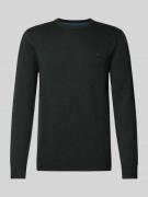 Christian Berg Men Strickpullover mit Woll-Anteil und Rundhalsausschni...